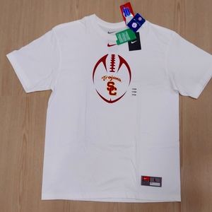 Men's USC University Fooball White T-shirt NWT Large